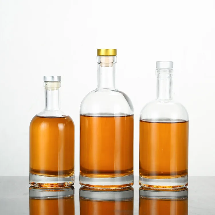 Clear Glass Liquor Bottle 100ml1000ml Nordic Gin Whiskey Vodka Spirit