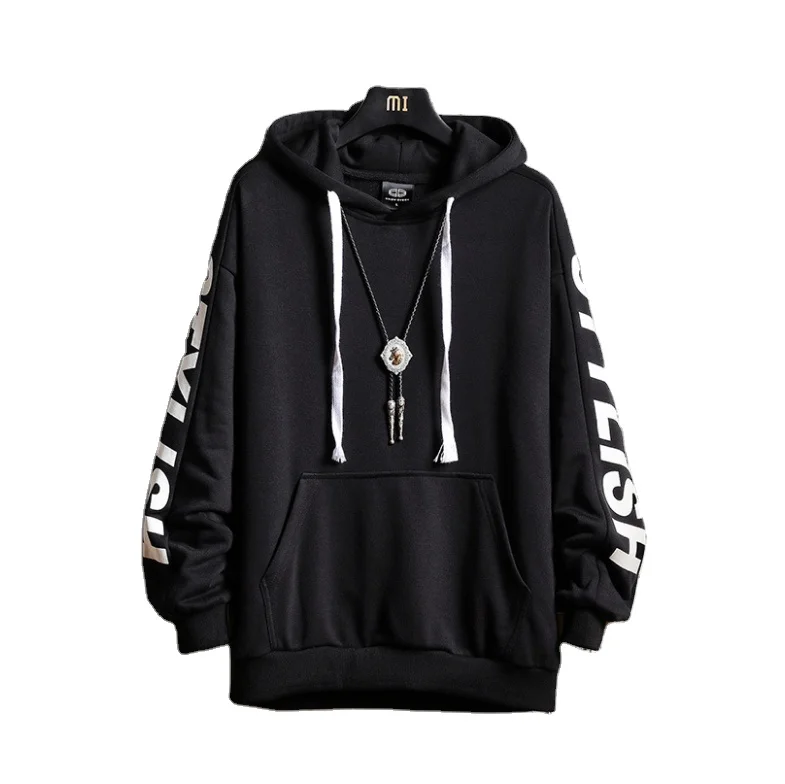

new autumn collection of hooded men hoodie fashion casual long-sleeved coat versatile youth trend personality top