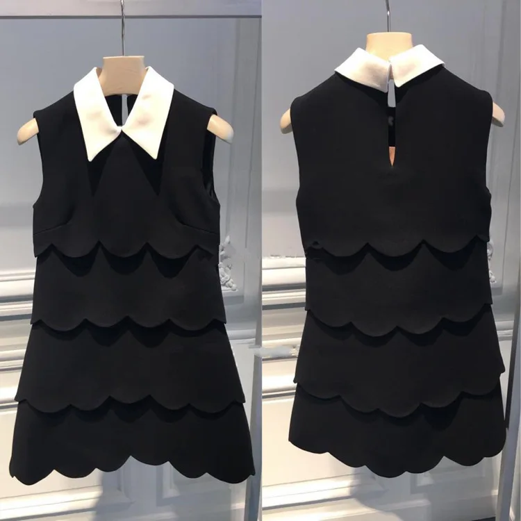 

2021 spring and summer new elegant sleeveless medium length dress