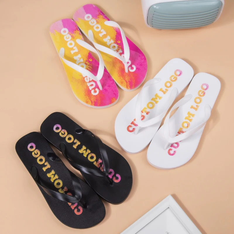 

Multiple Colors Factory Customized Pvc Eva Pattern Customization Flat Slides Women Slippers Women Sandals Slide Slippers, 5 colors, customized according to customers