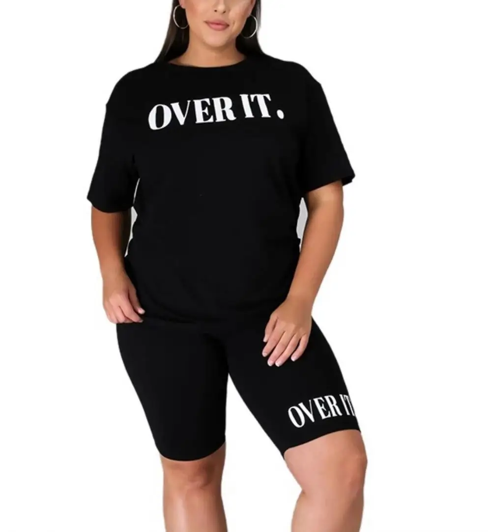 

Wholesale plus size 4xl 5xl 6xl 7xl 2 piece sets lounge wear PP_009