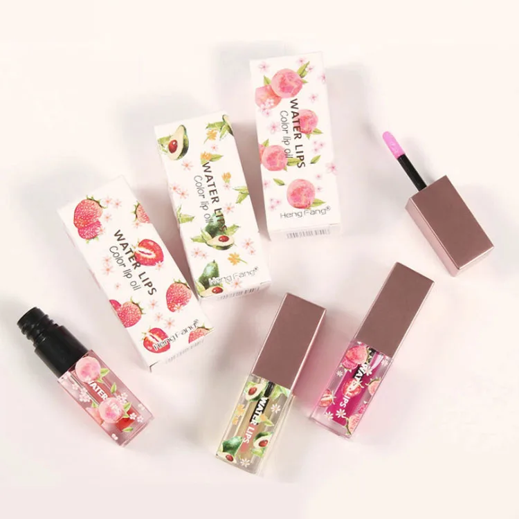 

New In Stock Hengfeng Color Changing Fruit Flavor Water Lips Lipgloss Color Lip Oil