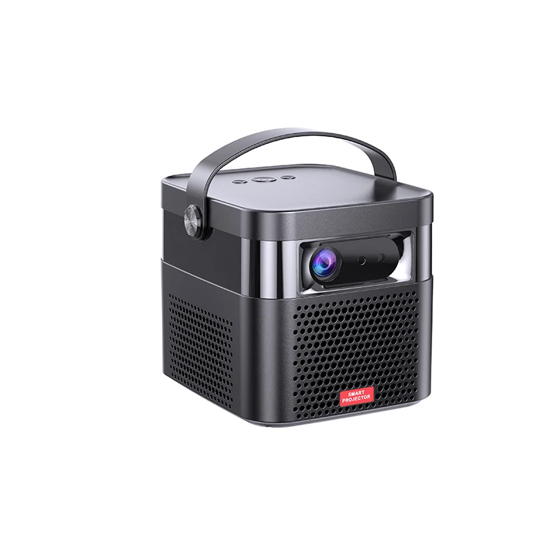 

Sainyer 4K 3D Android Smart Mini Projector Led DLP Portable Cheap Wi-Fi Projector, Black