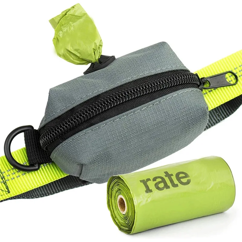 

Dog Poop Bag Holder Attaches to Dog Leash Includes 1 Roll of Poop Bags Waste Bag Dispenser and Lightweight Fabric