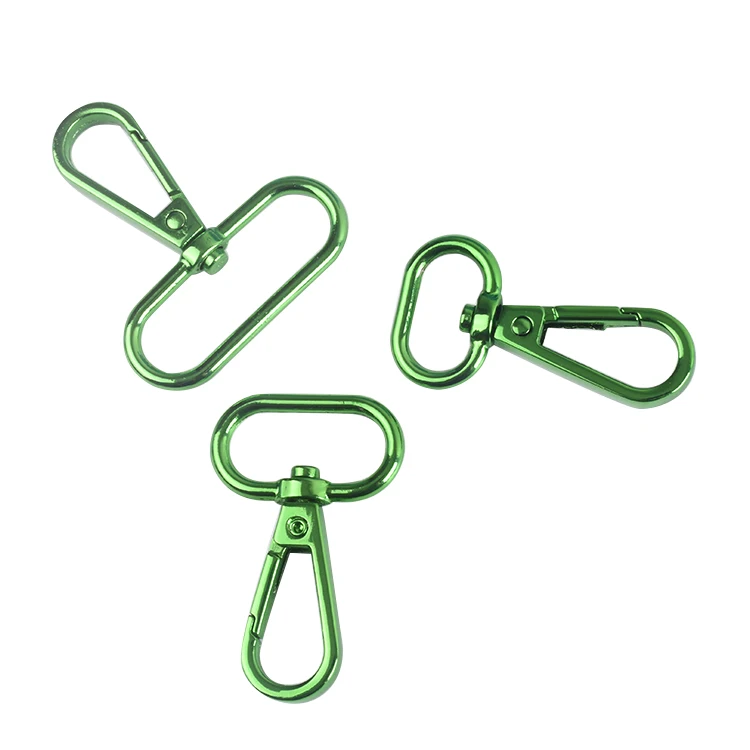 

New Design Heavy Duty Metal Spring Clip Snap Hook With Cheap Price, Green