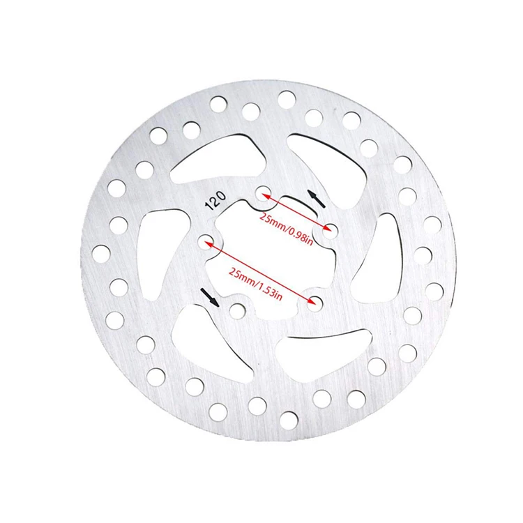 

xiaomi m365 scooter 110mm Brake Disc Rotor with five holes Replacement Parts Skateboard Caliper Brake Disc Braking Parts, Silver