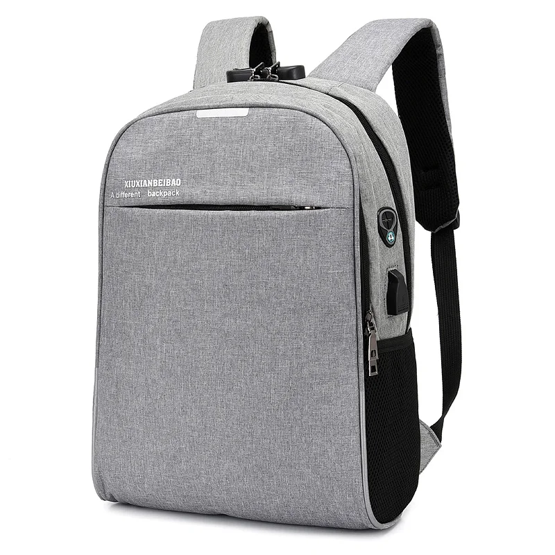 

Outdoor business unisex bag travel anti-theft USB charging backpack