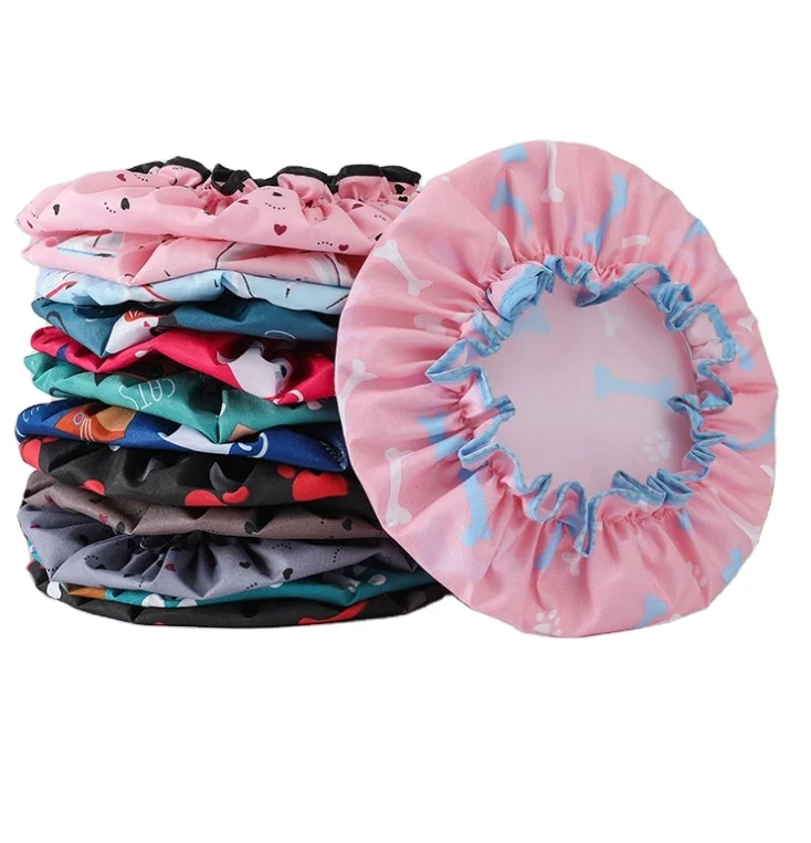 

Latest new design Spa Home Use Travel Hair Salon bath shower bonnet hat for make up face wash