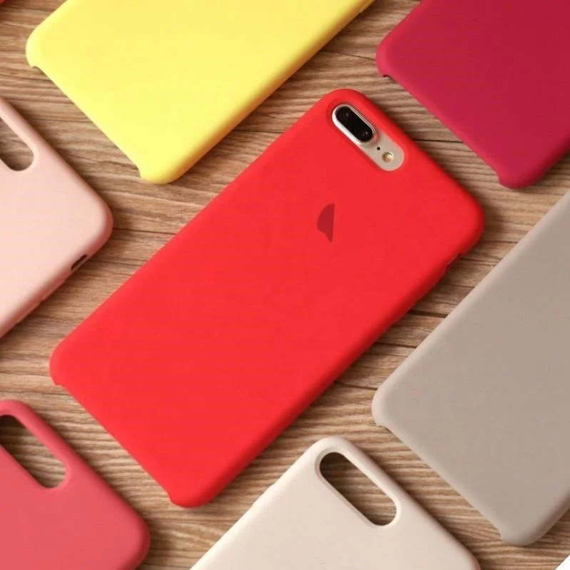 

With Logo Official Silicone Case For Iphone 11 12 Mini Pro X Xs Max Xr 7 8 6S 6 Plus Forapple 10 Cover, 63 colors