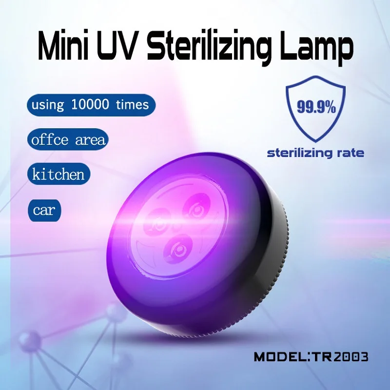 Portable Car Mini Uvc Sterilizing Lamp Sterilizer Uvc Lamp Disinfection