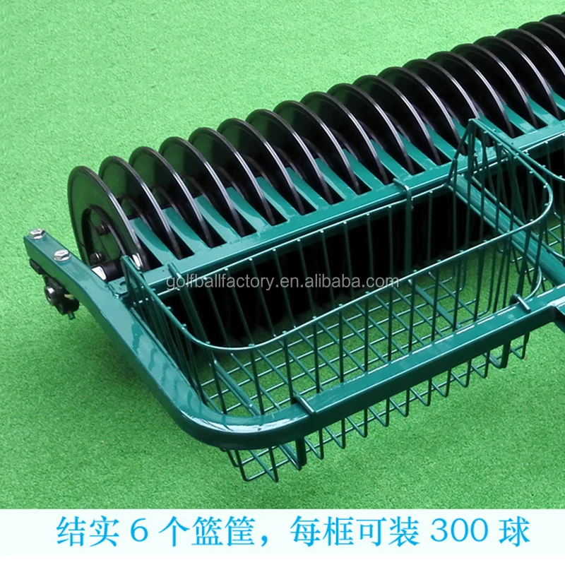 3 Gang Golf Ball Picker With Front Wheel And 6 Ball Baskets Buy 3