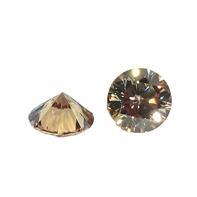 

Niel Gems 6.5mm price per carat dark champagne moissanite diamond round