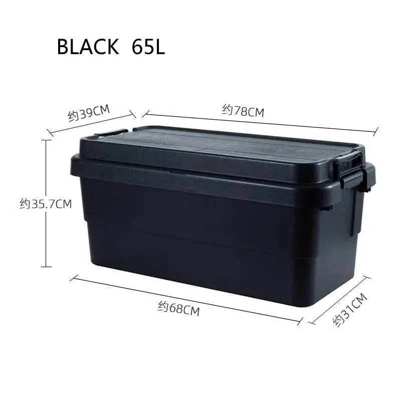 

DOD In Stock Outdoor Box 65L 50L High-Capacity Box 30L Plastic Camping Boxes With Lockable Handle Lid