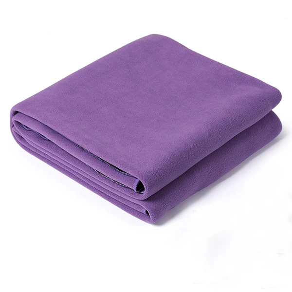 

Fitness microfiber fabric wholesale non slip warm yoga towel mat, Violet
