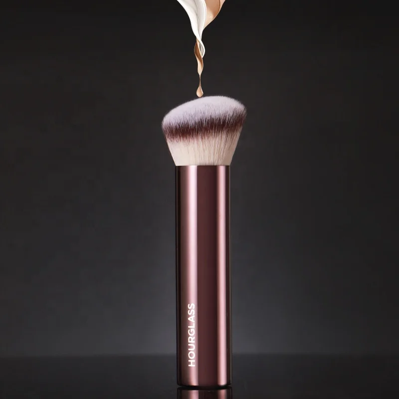 

Popular angled foundation makeup brush angled hourglass makeup brushes, Copper color or customized