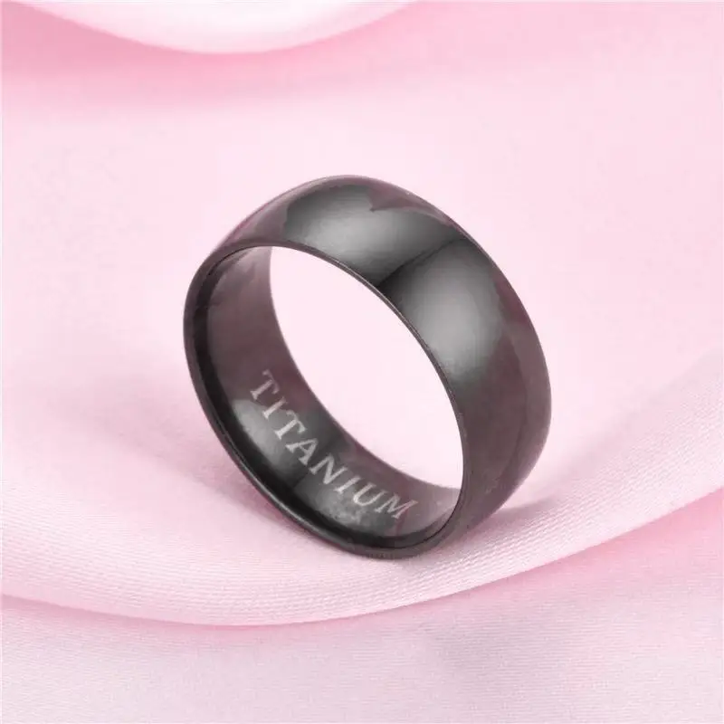 

Hot sale Stainless Steel custom Black Titanium Puzzle Ring for Man