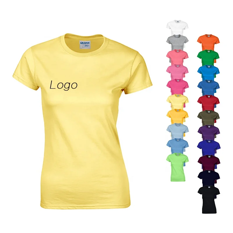 

Casual tshirt for women graphic tees round neck custom fashion sport shirts workout clothing summer women's t-shirts with logo, Customized color
