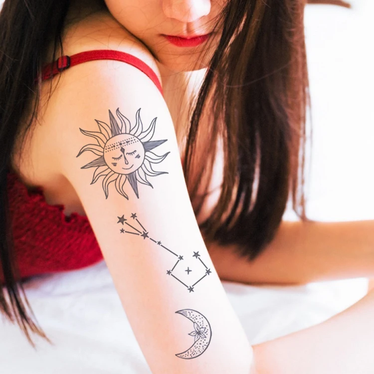 

Factory Wholesale Fashion Temporary Bady saintking decal arm face tattoo sticker