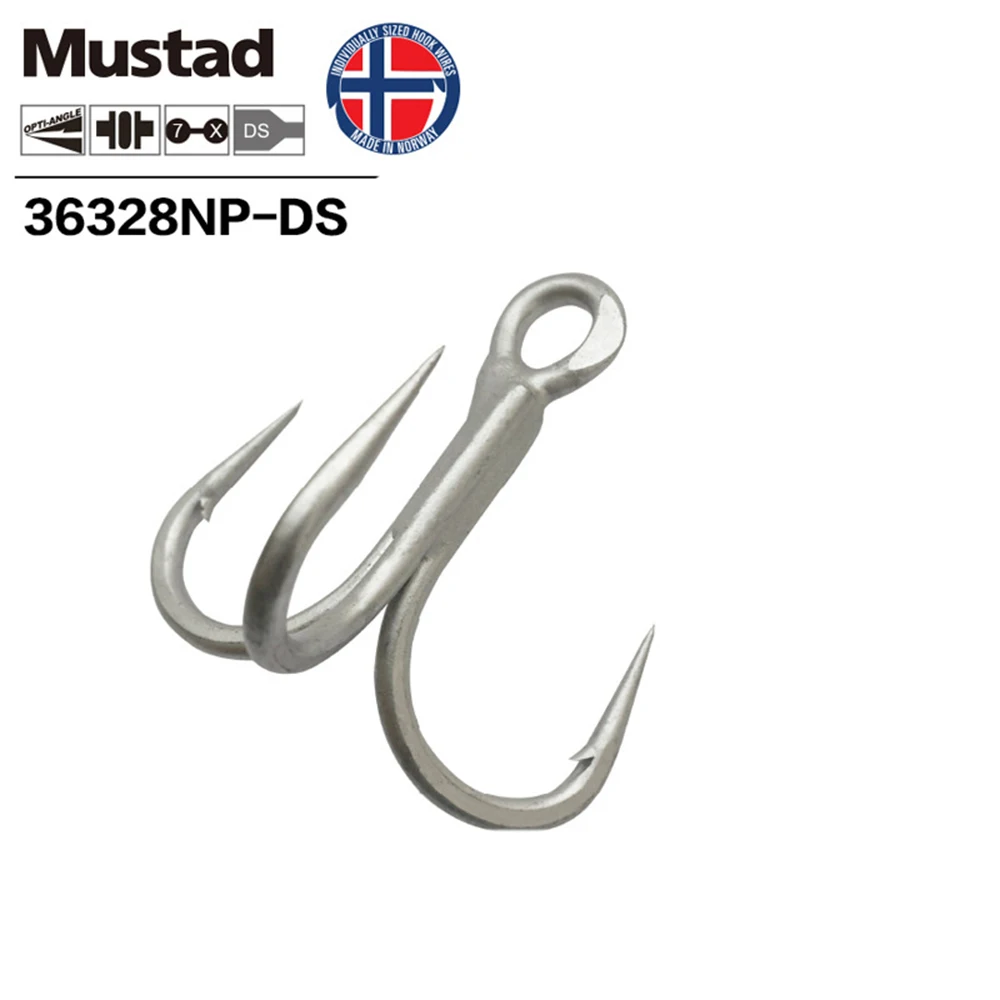 

Mustad 100% Norway Origin KAIJU Fishing Hook Top Quality High Carbon Steel Treble Hook Barbed Hook,,,36328NP-DS