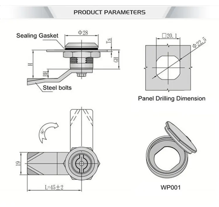 Equipment Master Square Key Cam Lock Ms705 Buy Master Key Cam Lock