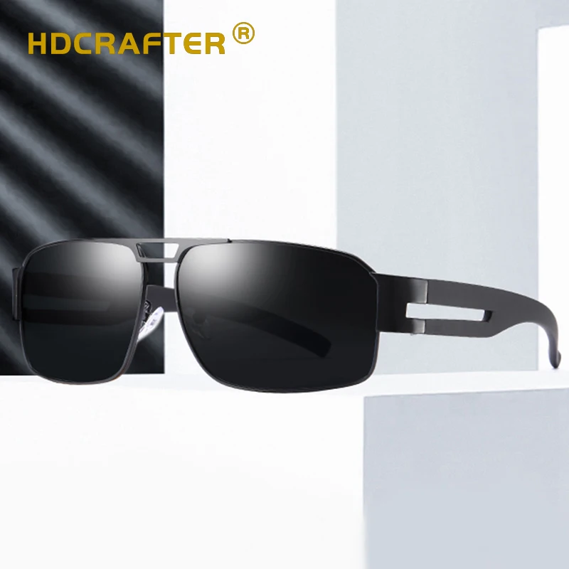 

HDCRAFTER Brand sunglasses Hotsale Men UV 400 Polarization Sun Glasses