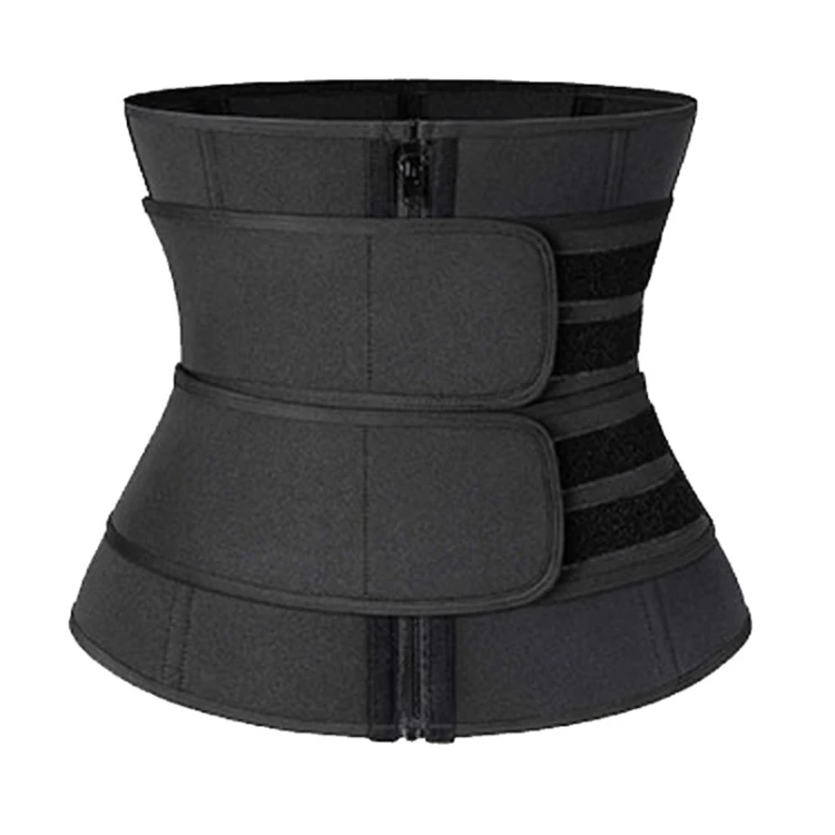 

New Arrival Comfortable Fitness Waist Support Trainer Sweat Slimming Belt, Black