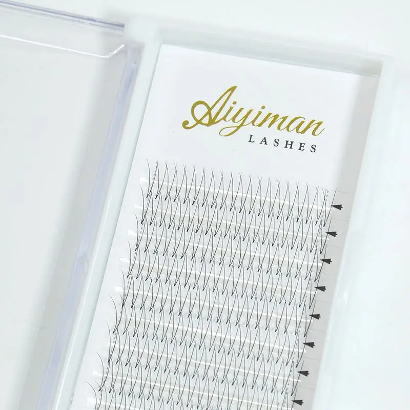 

short stem 4d 5d lashes pre made volume fans 15fans per row mink eyelash, Natural black