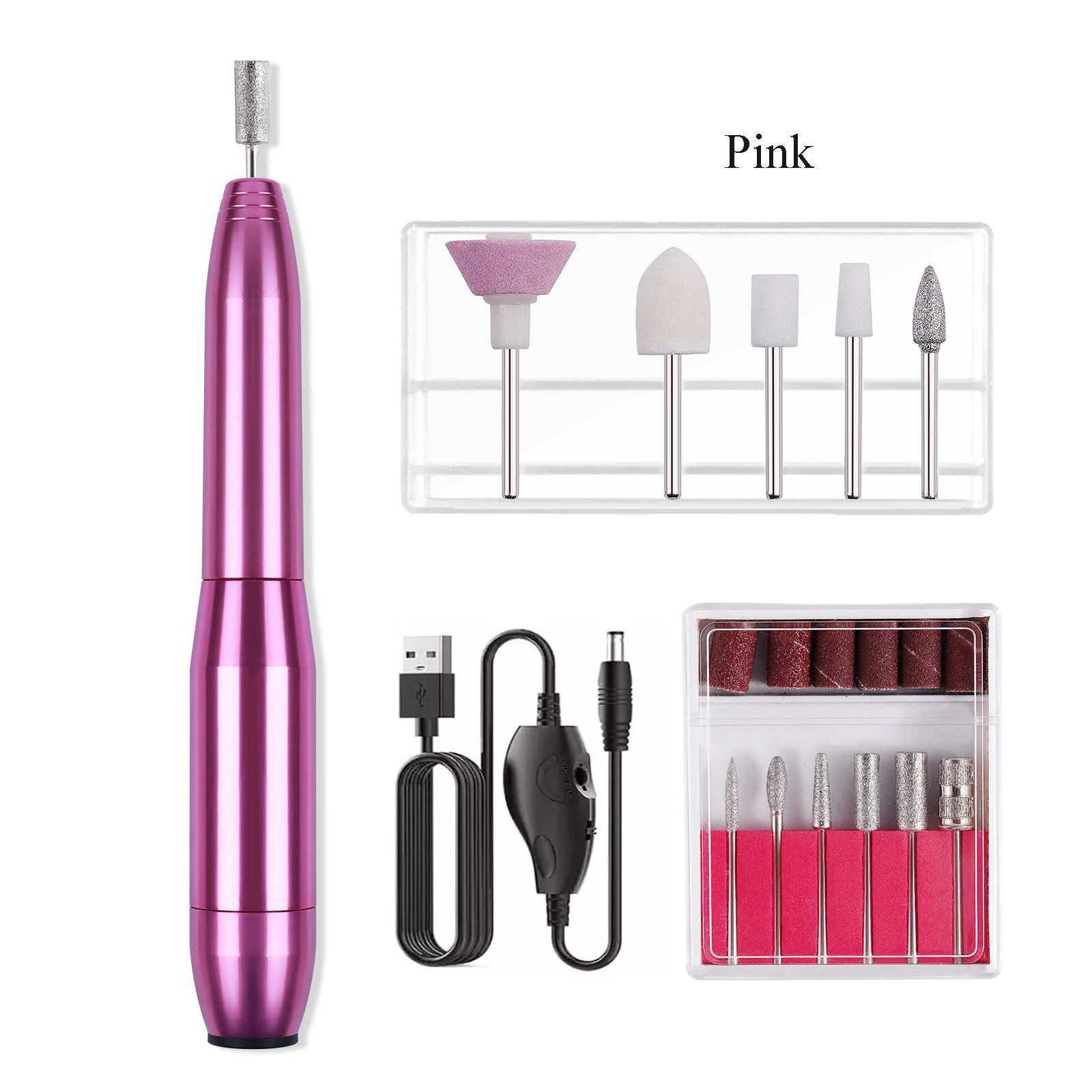 

Portable Pen Shape Electric Nail Drill Efile Nail Filer Manicure Pedicure Polishing Tools USB Nail Drill Manicure