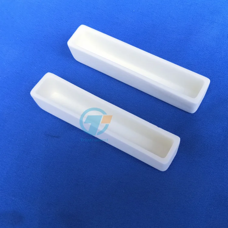 Alumina Ceramic Boat For Tube Furnace 100 X 20 X 20 Mm Mini Combustion