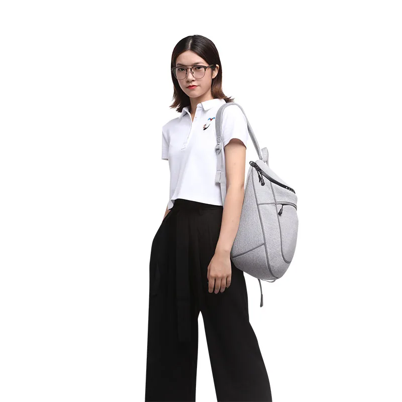 

Drawstring Women Bag Fitness Canvas String Handle Business Travel Backpack