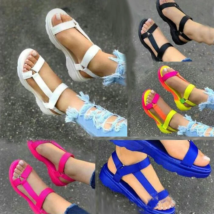 

2020 Women Sandals Summer Flat Sandals Women Slide Sandals Shoes