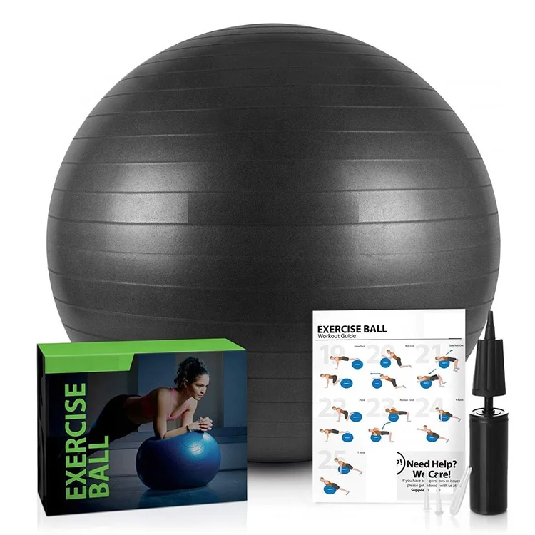 

eco-friendly custom logo anti-burst home exercise custom yoga ball