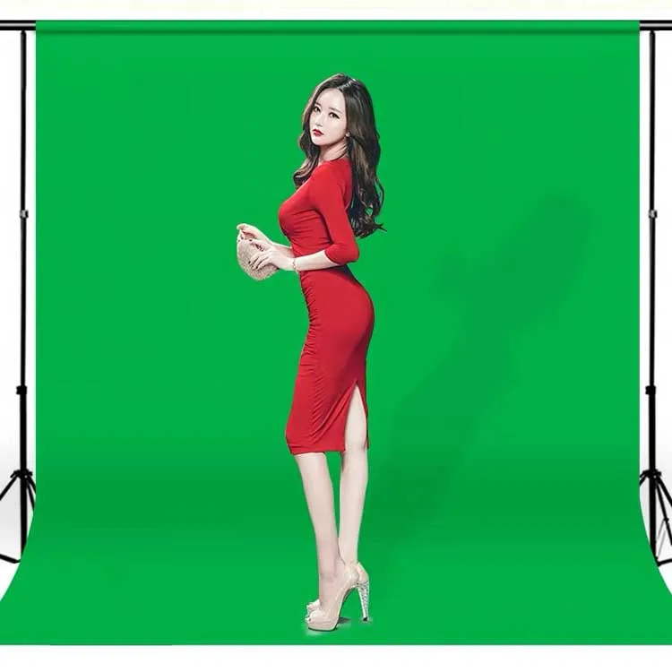 

1.6 * 3m / 5 * 9.8ft Green Screen Photo Background Photography Backdrops Nonwoven Black White Green for Studio Video Shooting