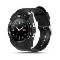 

Sport Men Smart Watch v8 sim card android camera rounded Answer Call Dial Call Smartwatch Heart Rate Fitness Tracker