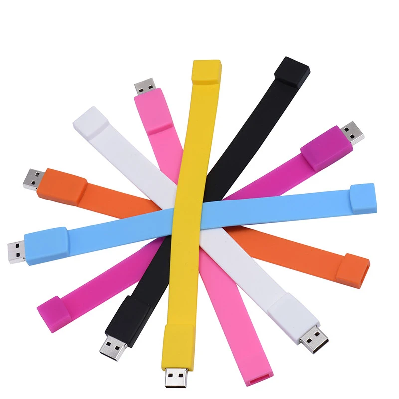 

Corporate Promotional Items Cheap 1GB USB Pen Drive Silicon Wristband USB 32GB Pendrive