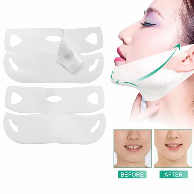 

Double Chin Reducer, V Line Lifting Mask Contour Lifting Firming Moisturizing Mask, V-Line Lifting Patches Slimming Face Mask, White, red, gold, etc.