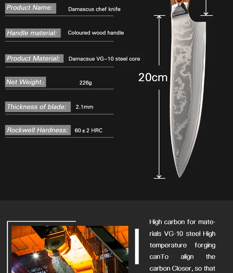 Sharp Vg10 Steel Small Heated Kitchen Knife For Butchers Buy Damascus