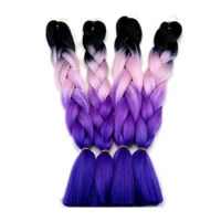 

Wholesale Ombre Braiding Hair Box Braid Crochet Synthetic Hair Extension