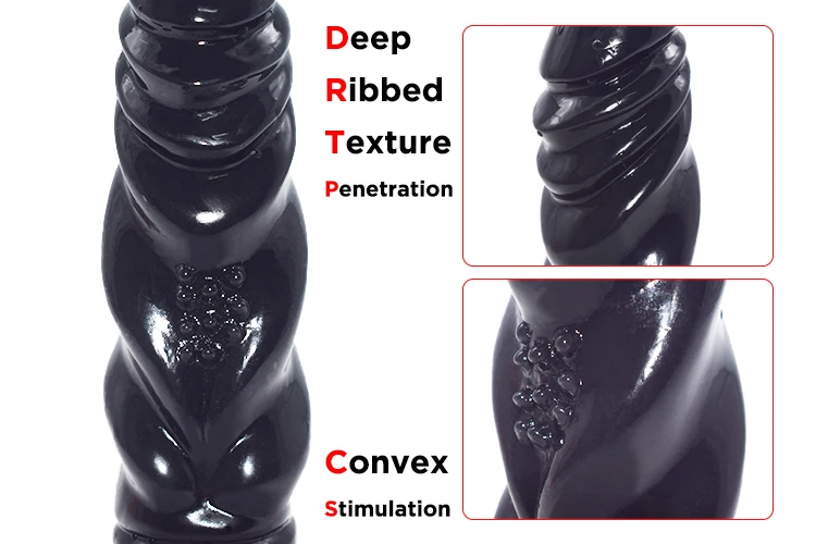 8 Juguete Sexual Realista Dragón Anal Plug Screw Thread Textura