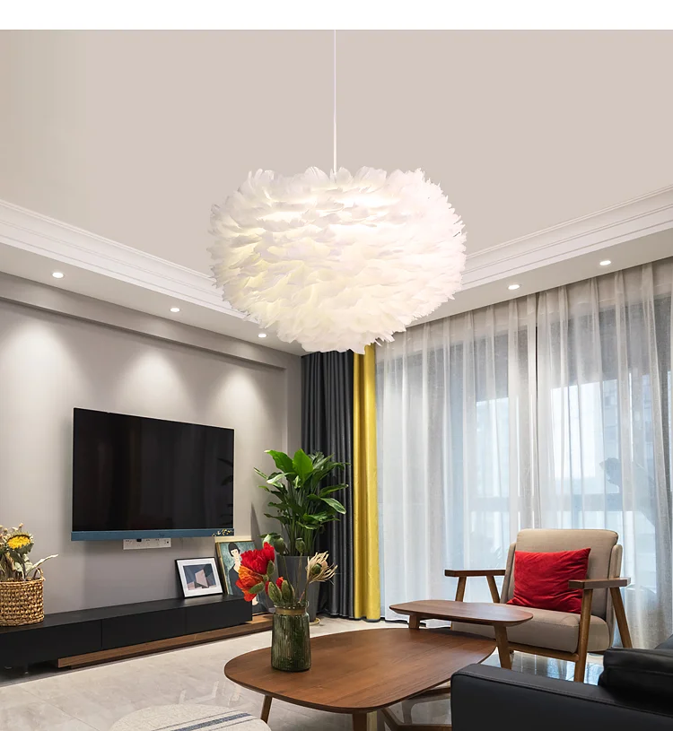ZhongShan factory modern colorful E27 fancy home luxury pendant lights ceiling lights
