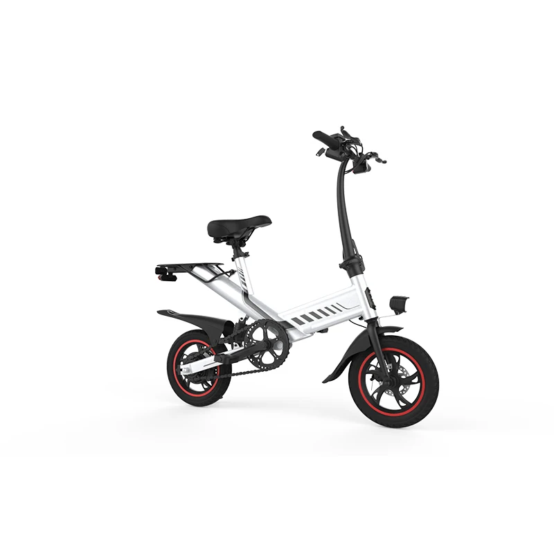 

400W battery bike 48V electric scooters Foldable electric bike Leisure Electric Bicycle electric bike, Black white red