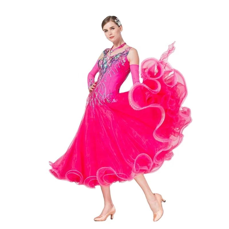 

B-1768 High Quality Women Elegent Internation Dance Ballroom Dress Standard For Sale, Customized