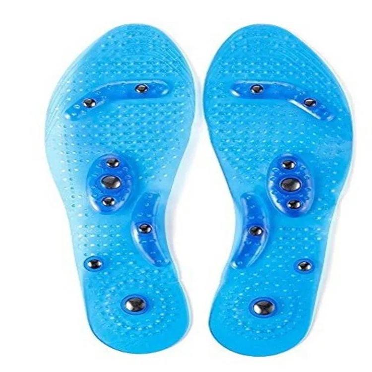 

Massage silicone insole magnetic therapy foot reflexology foot massage pain relief gel insole weight loss