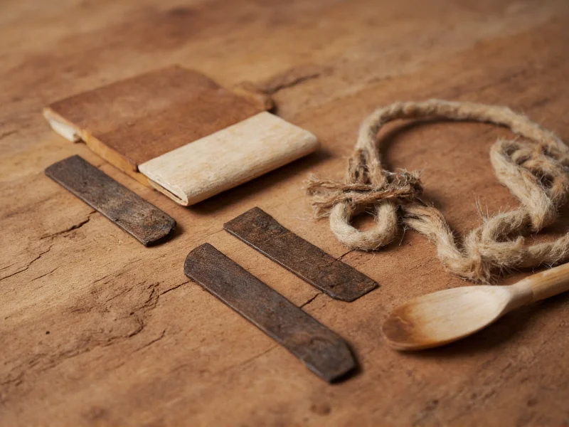 Close-up of handcrafted omakase project with natural materials and tools
