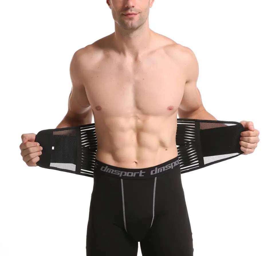 

Men Waist Brace Spinal Air Traction Belt Self Heating Magnetic Back Support Waist Belt For Spine Support, Black ,customized color