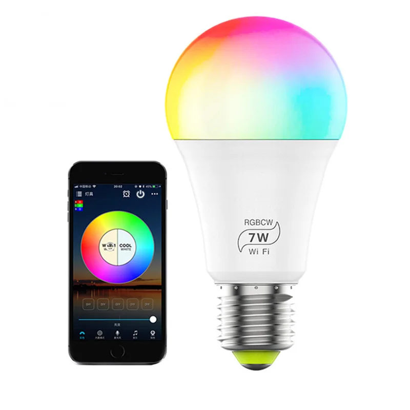 Cheap 1300k led wifi bulb 1300k indoor wifi bulb camera 12w led wifi smart light