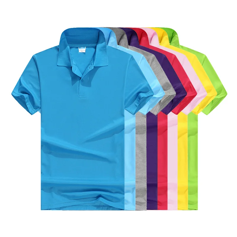 

Wholesale Polo Shirt Custom Logo Printing Mercerized Cotton Short Sleeves Golf Tees Solid Color Unisex Work Shirt playeras polo
