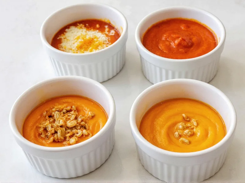 Different spicy mayo variations in small bowls