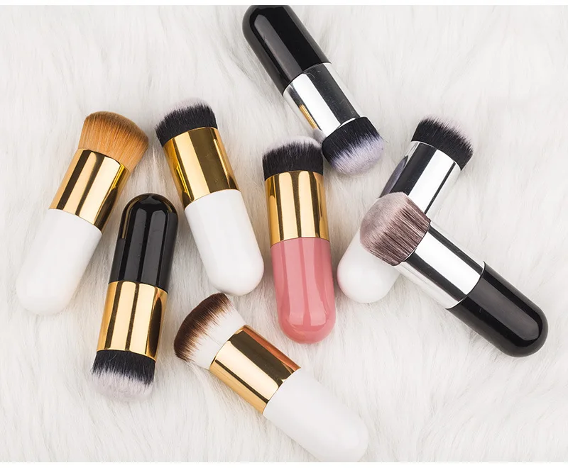

1pc Professional Pier Foundation Brush 5color Makeup Brush Flat Cream Makeup Brushes Professional Cosmetic Make-up Tool