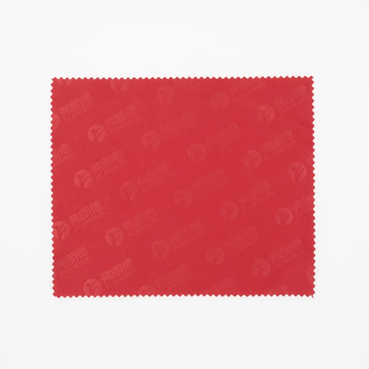 

Custom Logo Embossed Print Microfiber Cleaning Glasses Cloth, Red